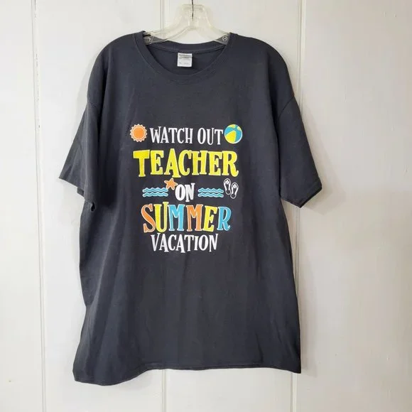 Teacher On Summer Vacation T Shirt - Picture 5 of 5